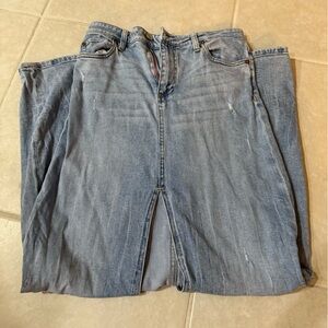 Alice and Olivia maxi denim skirt